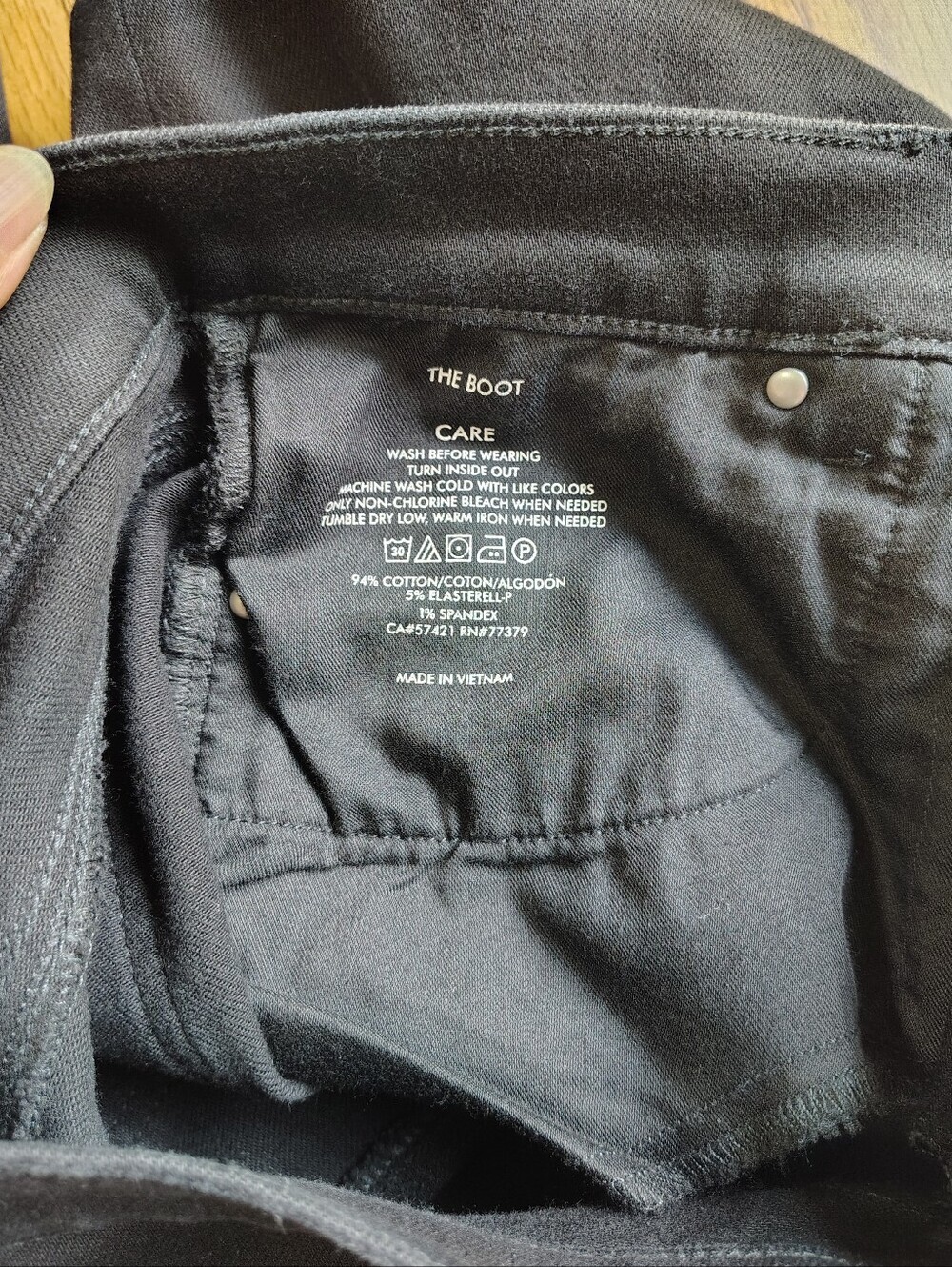 Ann Taylor The Boot Cut High Rise Women's Denim Jeans Black Stretch sz 8. - Picture 7 of 16